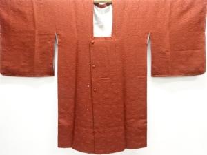 未使用品　花唐草模様織出しロング道行コート